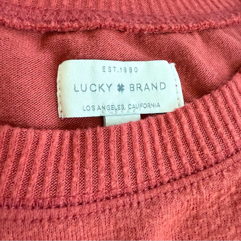 Lucky Brand Womens Pullover Tandoori Spice Crewneck Long Sleeve Sweater XL - Picture 8 of 13